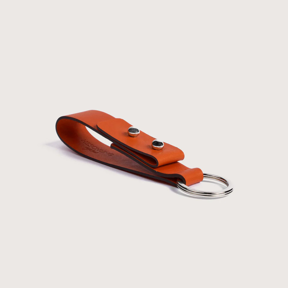 PORTE-CLÉS Twist Naturcalf Orange - Image 2